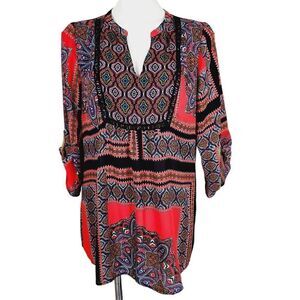 ‎Figueroa & Flowers blouse tunic Size Large